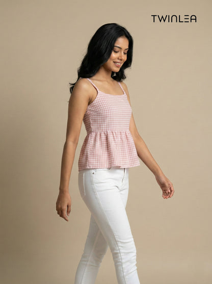 Twinlea Gingham Breeze Top – Dual Collection