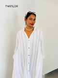 Breezy Button-Down Shirt Dress