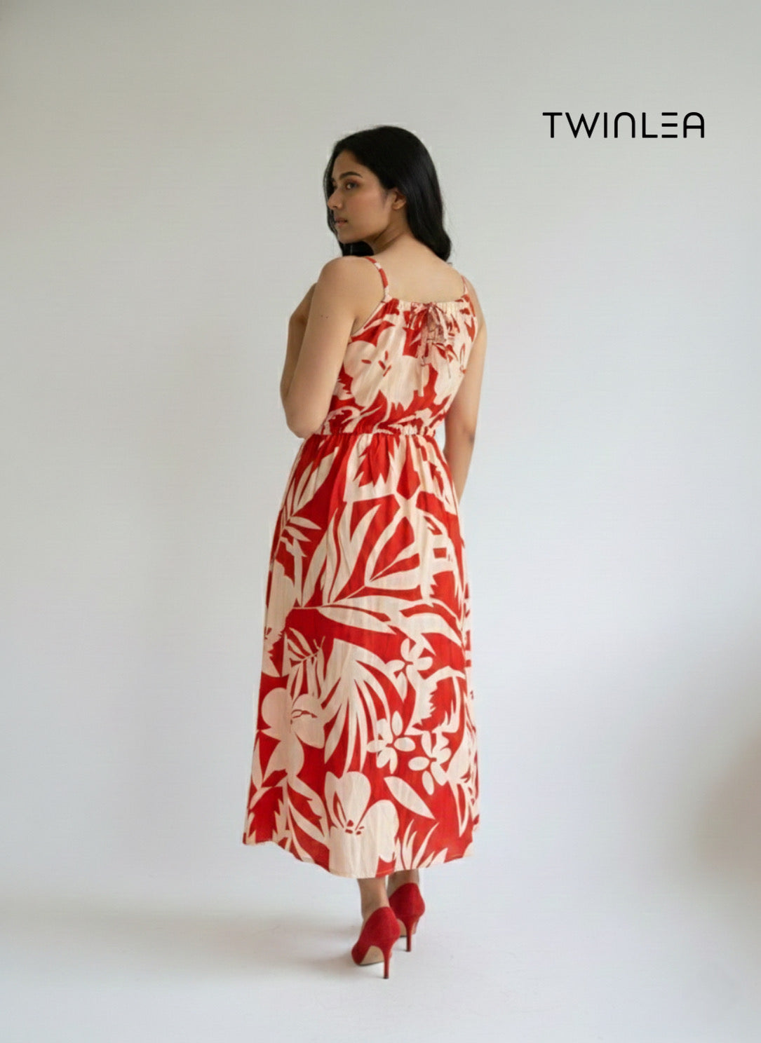 Tropical Grace Midi Frock