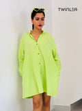 Breezy Button-Down Shirt Dress