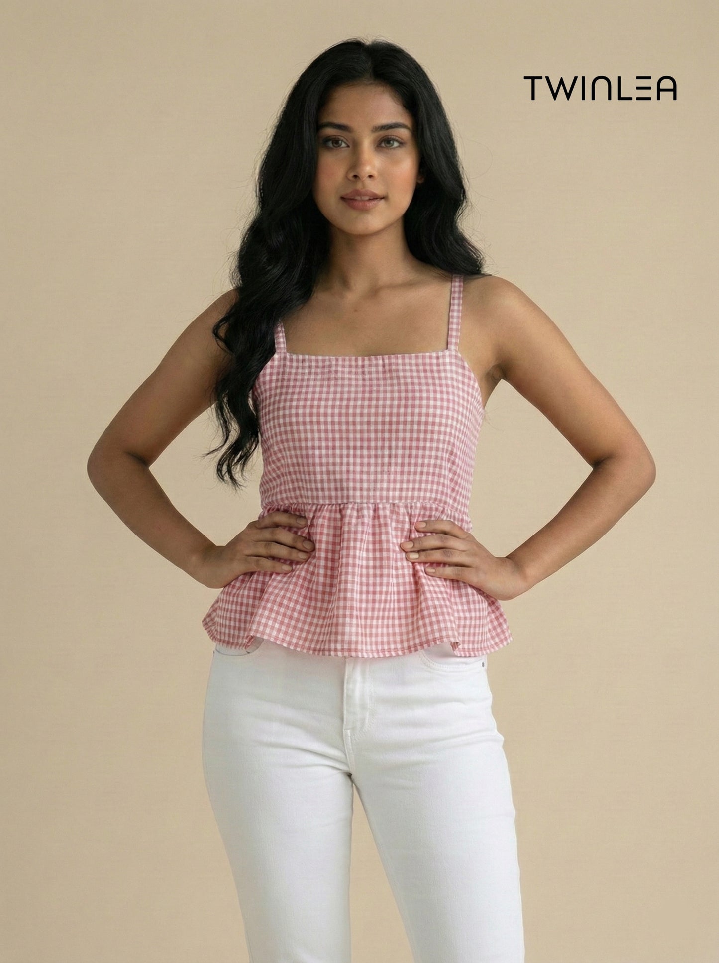 Twinlea Gingham Breeze Top – Dual Collection